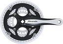 Vorschaubild Miranda Kettenradgarnitur Beta 3R Plus 28/38/48 Zähne schwarz/silber