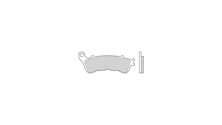 Brembo Bremsbelag Typ LA, Sintermetall mit ABE, Bremsbelag "07HO57" Satz