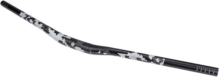 ergotec Low Riser Bar Lenker 800 mm schwarz schwarz sandgestrahlt / Pixel Edition, B