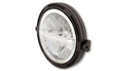 HIGHSIDER pro 7 Zoll Scheinwerfer Frame-R1 Typ 4 LED Schwarz Seitliche Befestigung