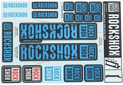 RockShox Dekor Set 35 mm blau