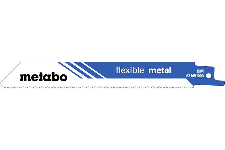 Metabo 100 Säbelsägeblätter "flexible metal" 150 x 0,9 mmBiM1,8 mm/ 14 TPI