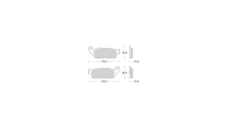 TRW Bremsbelag Typ SH Sintermetall mit ABE, Bremsbelag "MCB 631" Satz