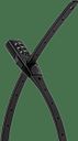 Vorschaubild Trelock Zahlen-Kabelschloss Strap It 53 cm schwarz