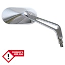 Vorschaubild HIGHSIDER smart Lenkerspiegel Chrom Oval (Paar)