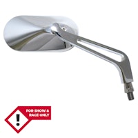 HIGHSIDER smart Lenkerspiegel Chrom Oval (Paar)