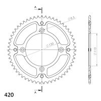 Supersprox Stealth-Kettenrad 420 52Z (Gold)
