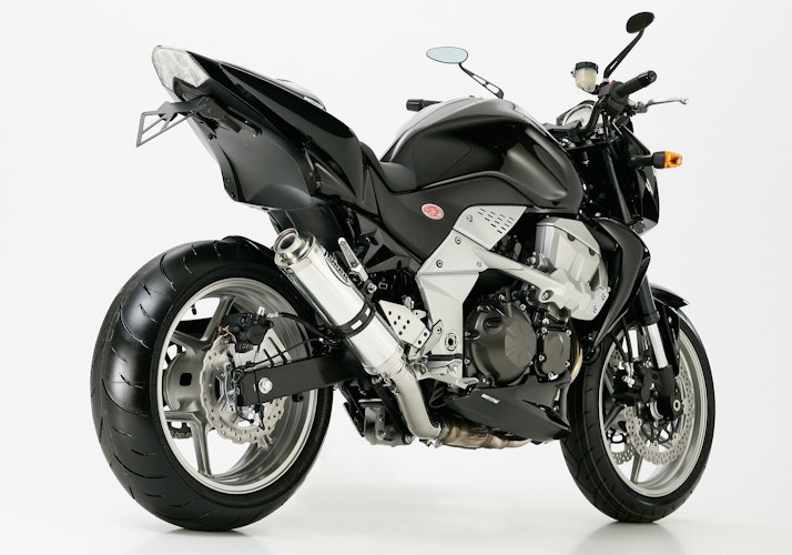 HURRIC SLIP-ON Schalldämpfer Supersport Aluminium poliert für KAWASAKI Z750
