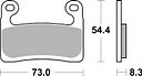 Vorschaubild SBS Bremsbelag 960DS-1 Road Racing Endurance (Giftiger Biss)