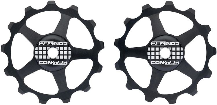 CONTEC Schaltrollen-Set Scroller 13 Zähne schwarz