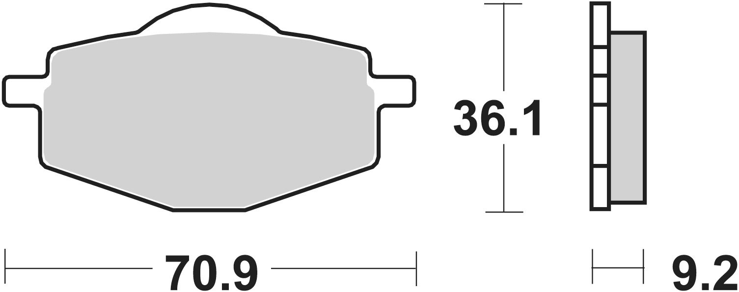 SBS Scooterbelag 107HF Street Ceramic