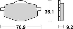 SBS Scooterbelag 107HF Street Ceramic