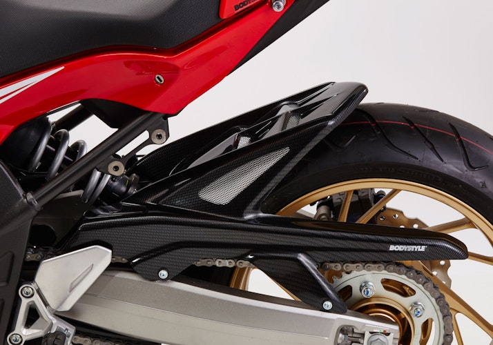 BODYSTYLE Raceline Hinterradabdeckung ABS Kunststoff Carbon Look für HONDA CB650F, CB650R, CBR650F, CBR650R