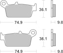Vorschaubild SBS Bremsbelag 690HF Street Ceramic