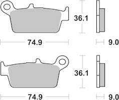 SBS Bremsbelag 690HF Street Ceramic