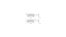 TRW Bremsbelag Typ SV Sintermetall mit ABE, Bremsbelag "MCB 692" Satz