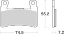 Vorschaubild SBS Bremsbelag 734DC Road Racing Dual Carbon