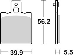 SBS Bremsbelag 583HF Street Ceramic