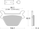 Vorschaubild SBS Bremsbelag 669H.CT Street High Power Carbon