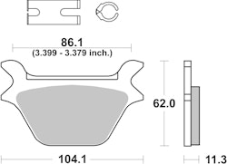 SBS Bremsbelag 669H.CT Street High Power Carbon