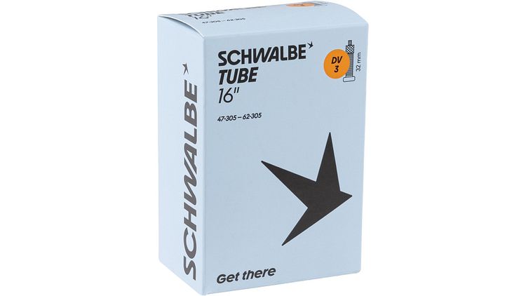 Schwalbe Schlauch Nr. 3 16 Zoll Blitzventil (DV), 32 mm