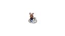Vorschaubild CONTEC Aufkleber Pepe on bike 100 x 120 mm