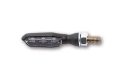 HIGHSIDER pro Sonic-X1 LED Blinker Gehäuse Schwarz / Linse Rauchgrau (Paar), Vorn & Hinten