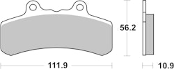 SBS Bremsbelag 658H.CT Street High Power Carbon