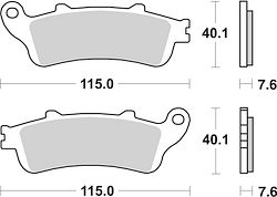 SBS Bremsbelag 721HF Street Ceramic