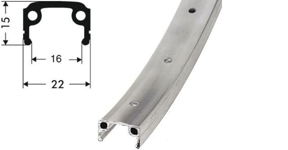 Schürmann Alu Sport Felge 27 Zoll silber