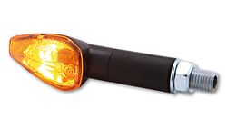 HIGHSIDER smart Peak Glühlampen Blinker Gehäuse Schwarz / Linse Orange (Paar), Vorn & Hinten