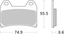 Vorschaubild SBS Bremsbelag 706DC Road Racing Dual Carbon