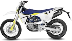 LeoVince SLIP-ON Edelstahl SBK NERO für HUSQVARNA 701 SUPERMOTO / ENDURO / ENDURO LR mit Katalysator