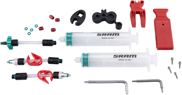 SRAM Entlüftungs-Kit hydraulisch transparent,grün