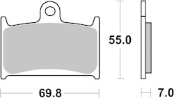 SBS Bremsbelag 714HS Street Sinter