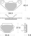 Vorschaubild SBS Bremsbelag 692RSI Offroad Racing Sinter