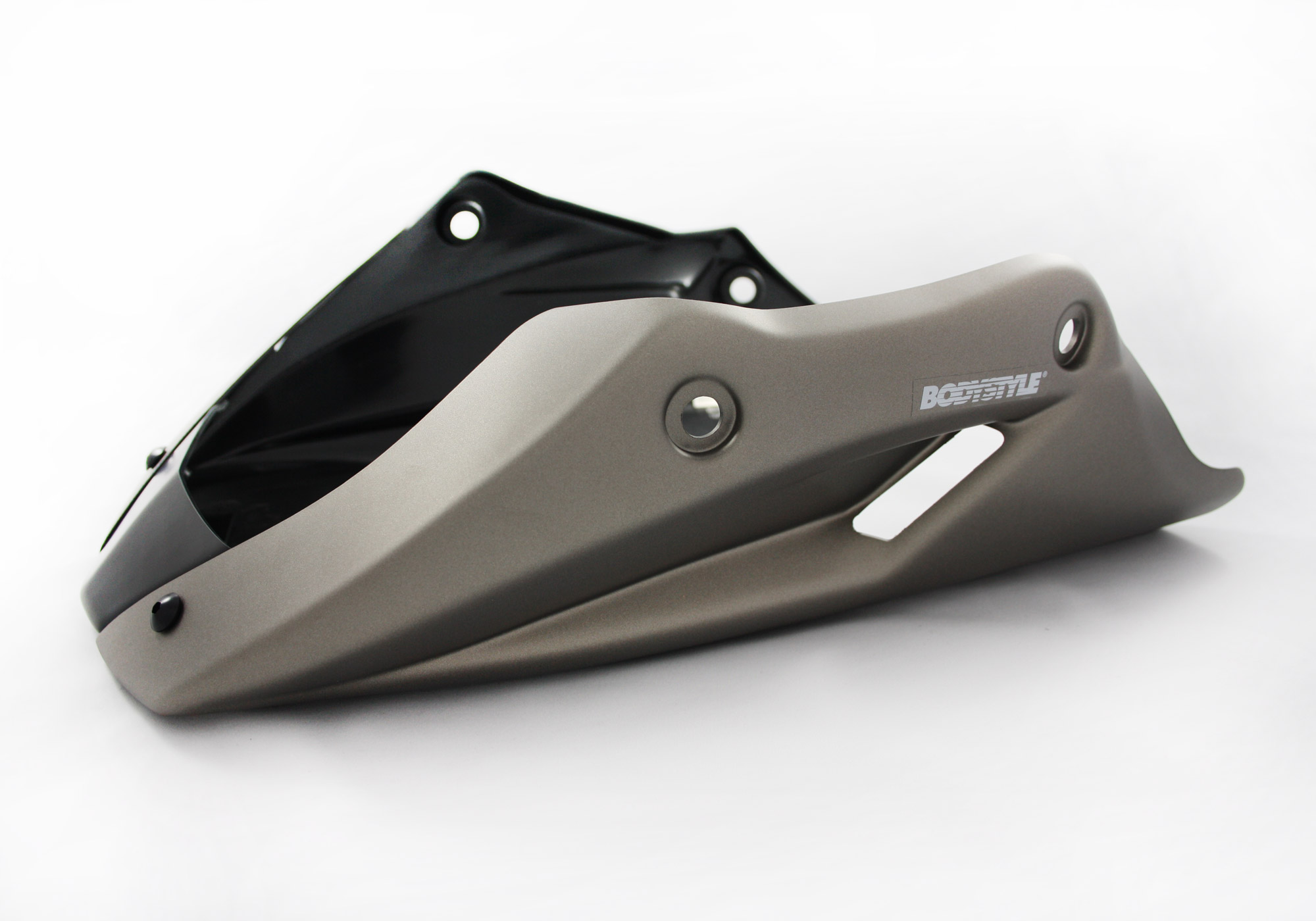 BODYSTYLE Sportsline Bugspoiler ABS Kunststoff silber für KAWASAKI Z650 