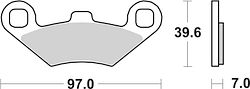SBS Bremsbelag 716RSI Offroad Racing Sinter
