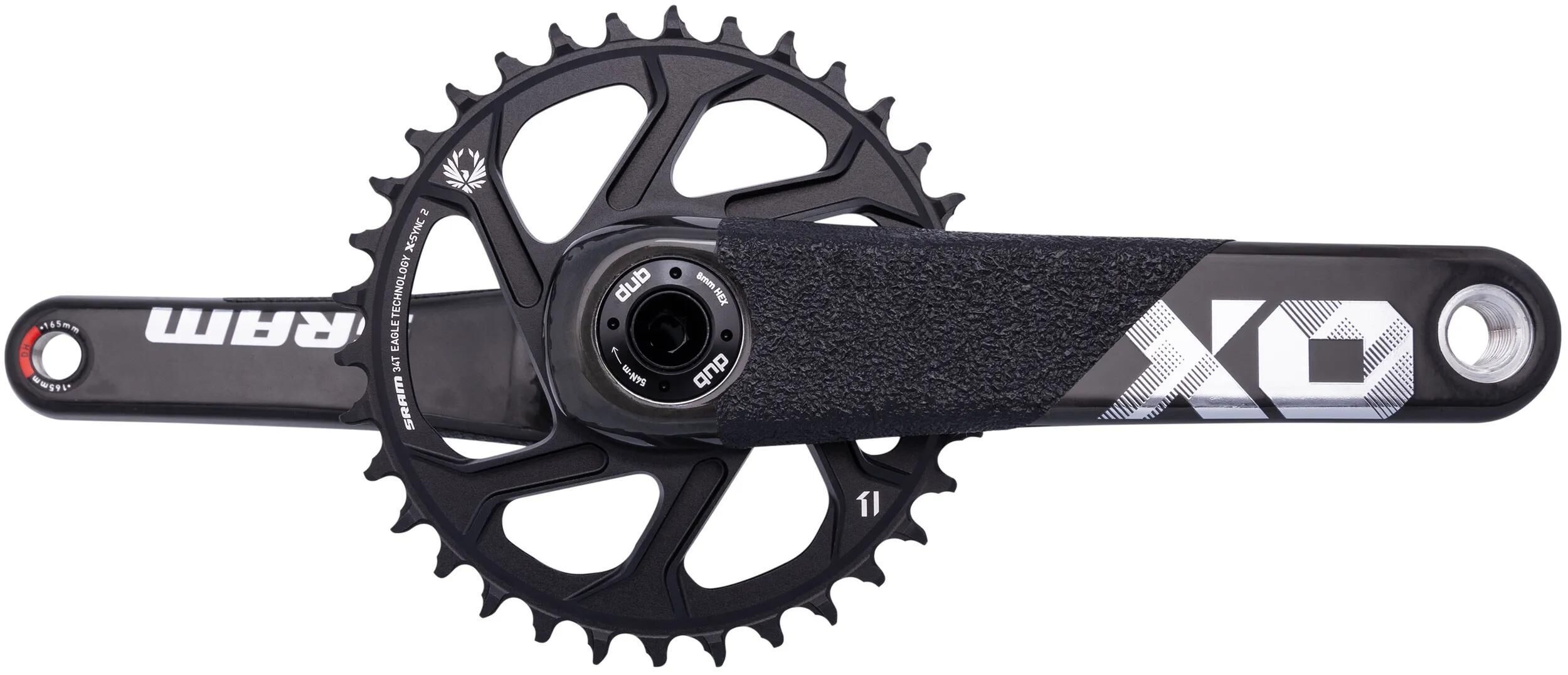 SRAM Kettenradgarnitur X01 DH 34 Zähne schwarz 165 mm Kurbellänge