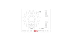 RK Antriebsritzel C4491