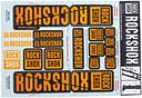 Vorschaubild RockShox Dekor Set für Dual Crown Federgabel 35 mm schwarz,orange