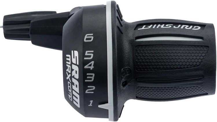 SRAM Drehgriffschalter Grip Shift MRX Comp 6-fach schwarz/weiß