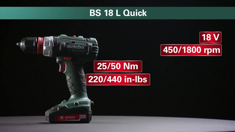 Metabo Akku-Bohrschrauber BS 18 L Quick Metabo Akku-Bohrschrauber BS 18 L Quick